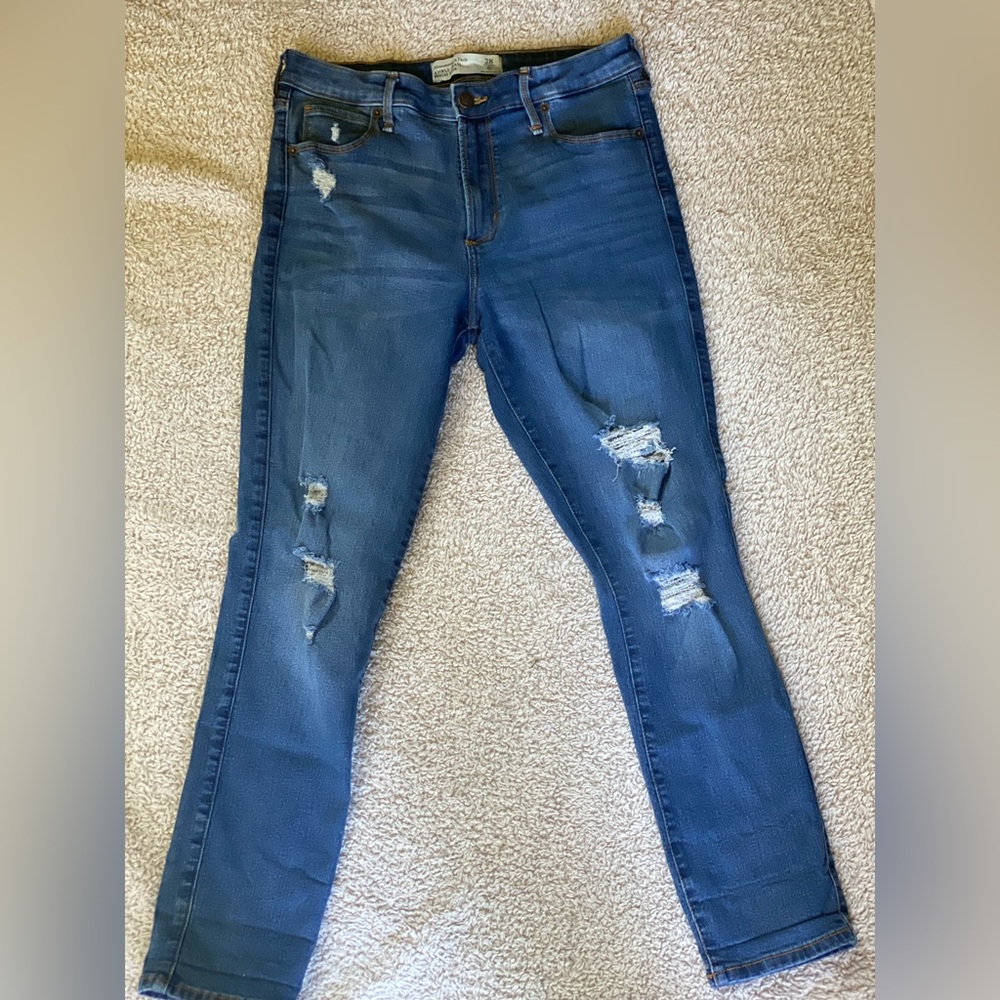 Abercrombie & Fitch Ankle jean High rise dark blue 6 Skinny